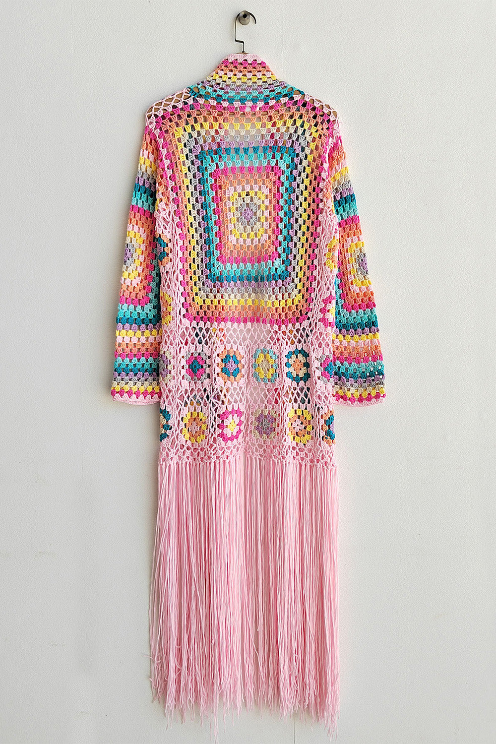 Boho Fringe Crochet Maxie Cardigan