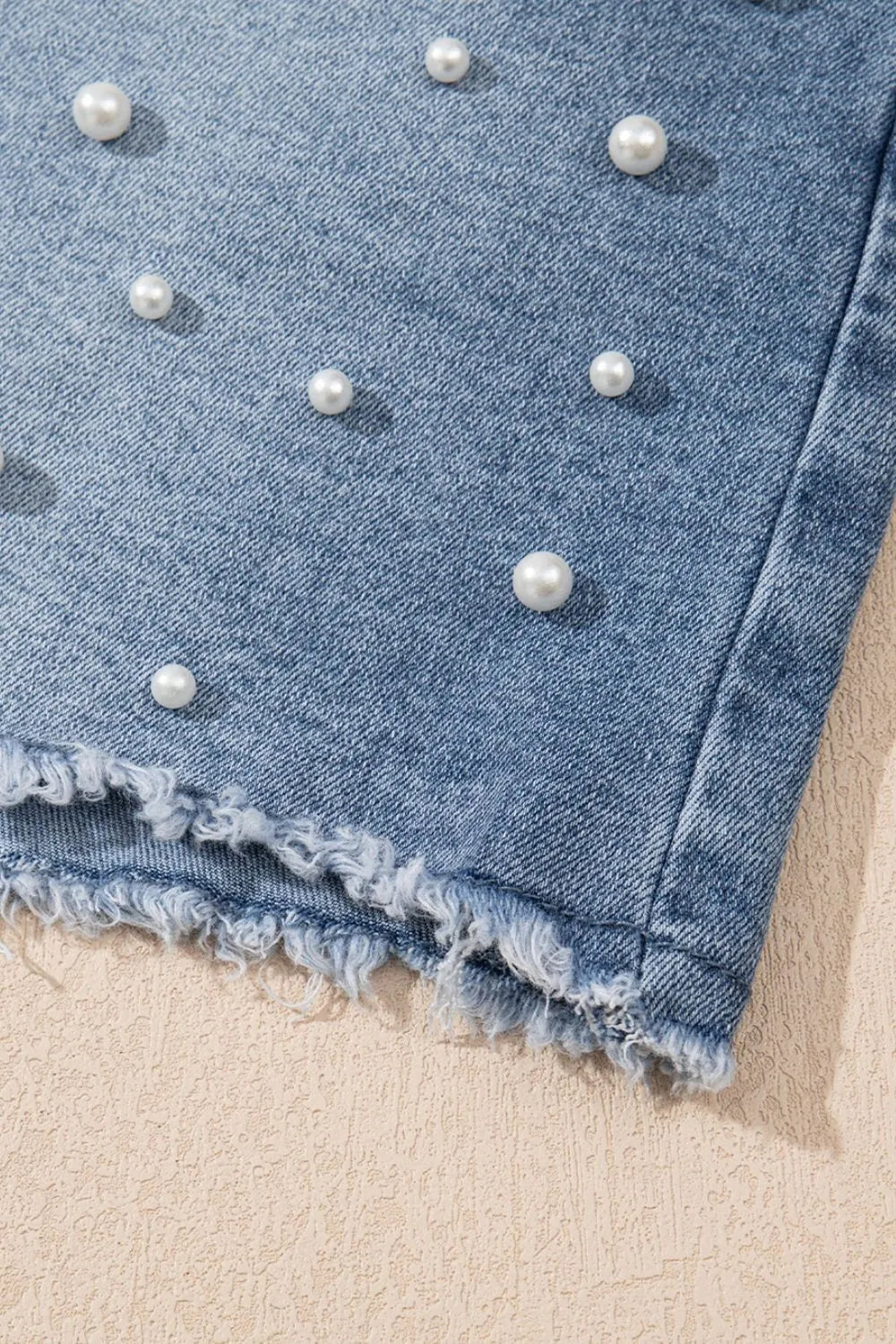 Denim and Pearls Shorts