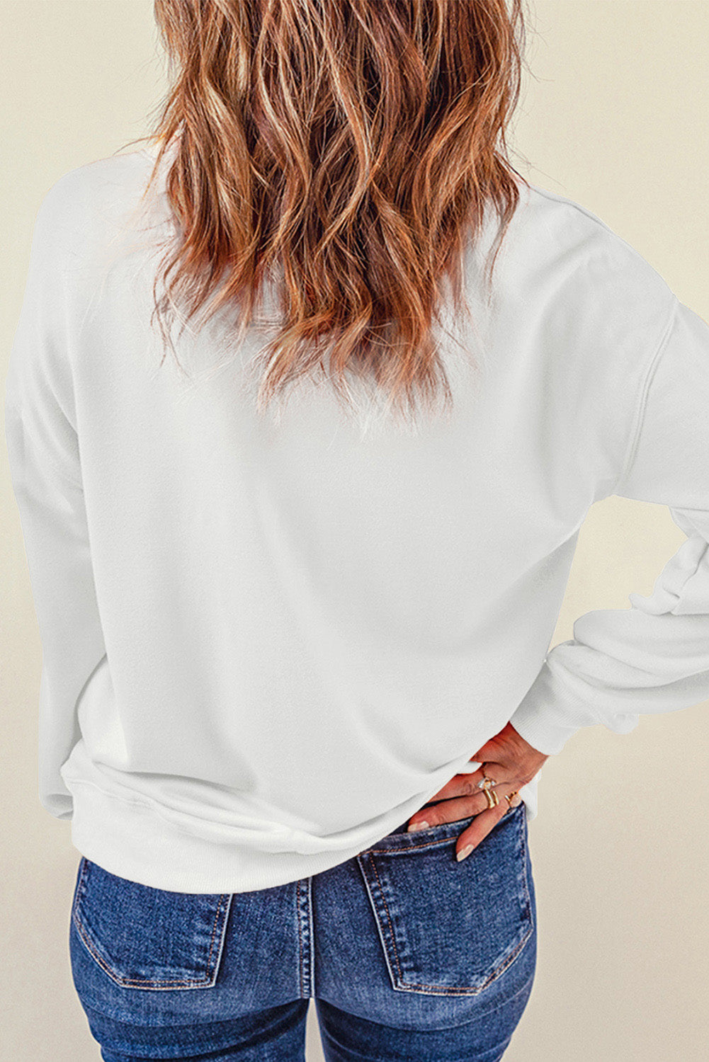 A Toast to The Holiday Sequin  Long Sleeve Sweatshirt