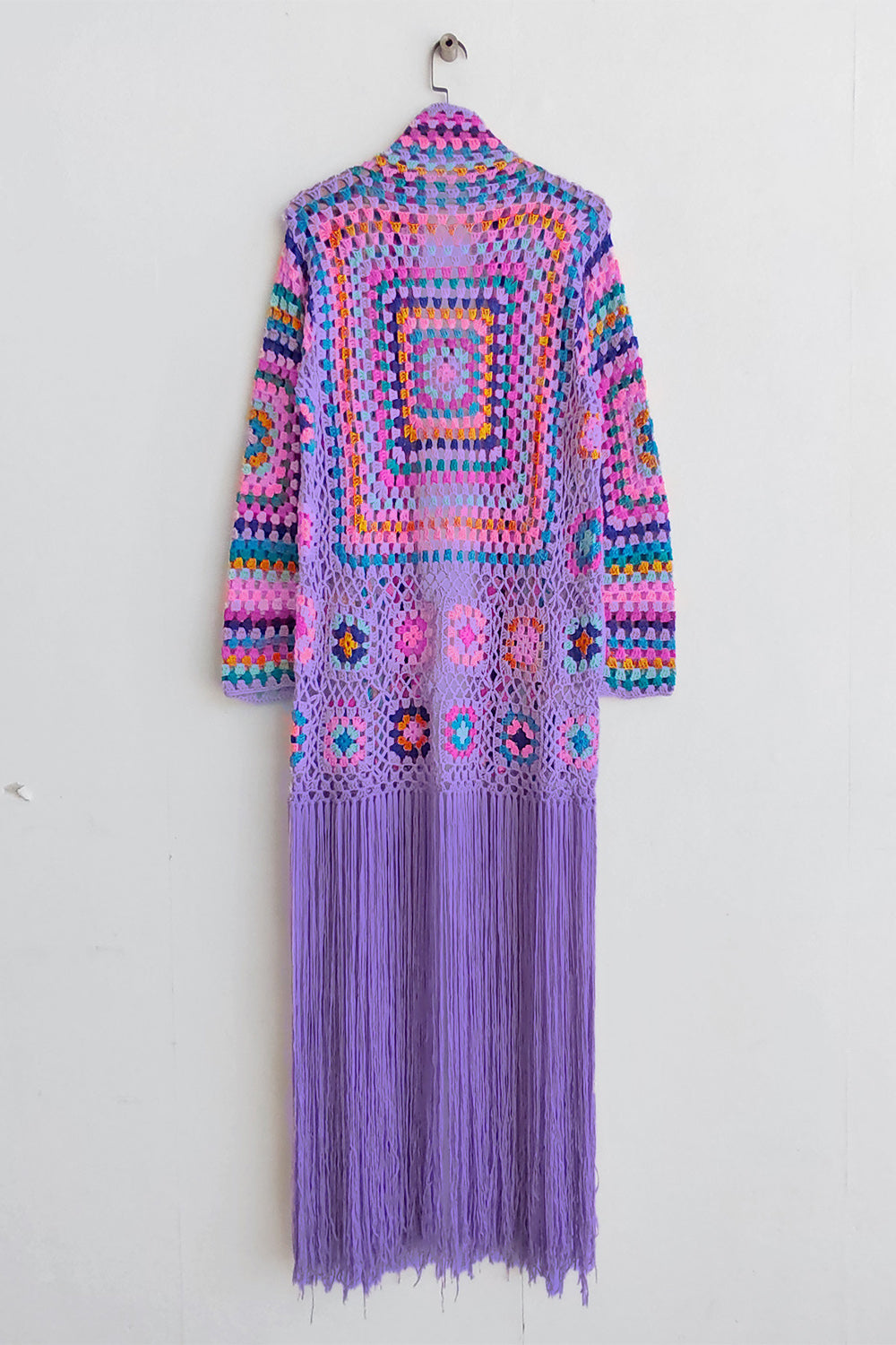 Boho Fringe Crochet Maxie Cardigan