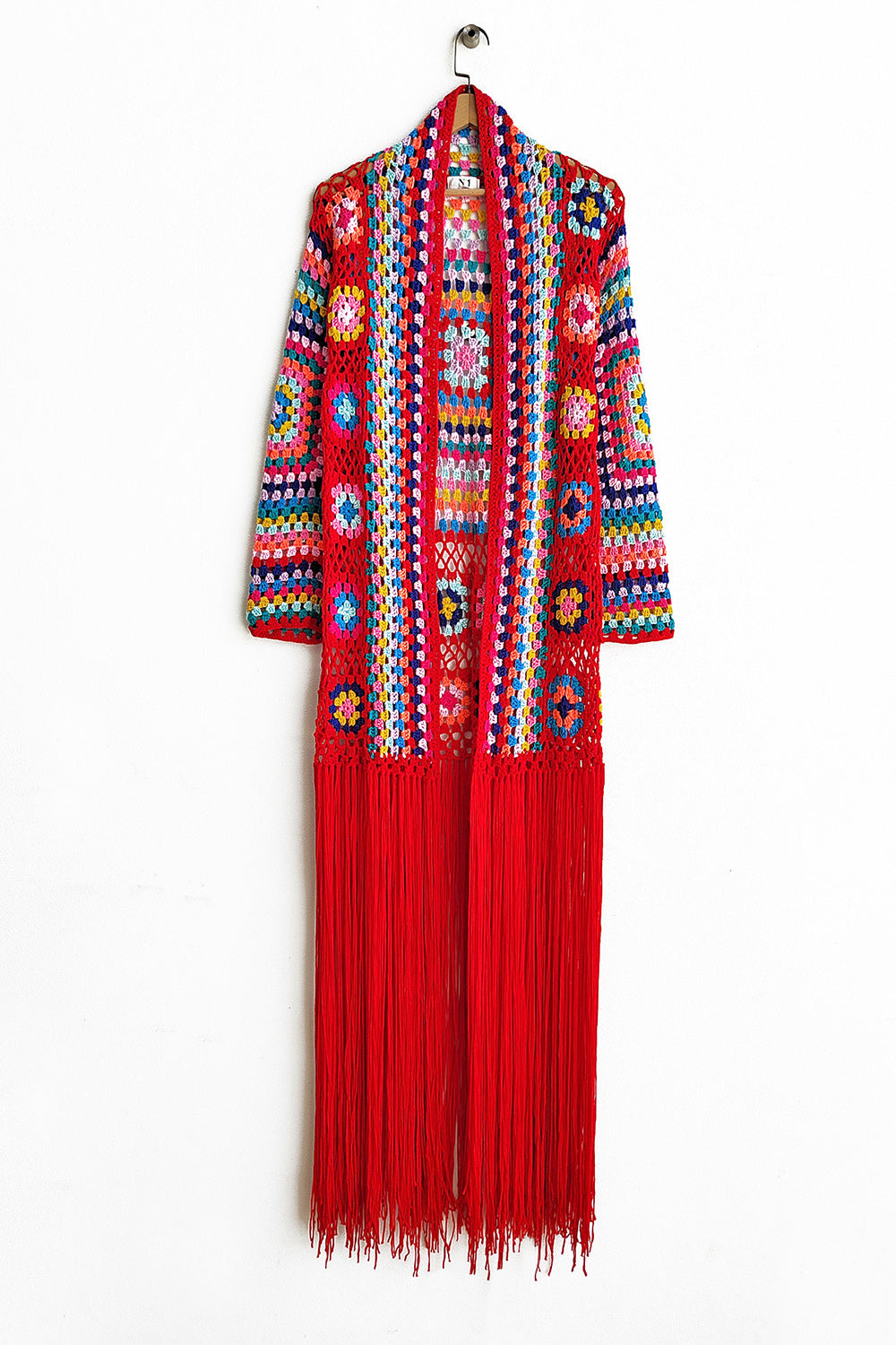 Boho Fringe Crochet Maxie Cardigan