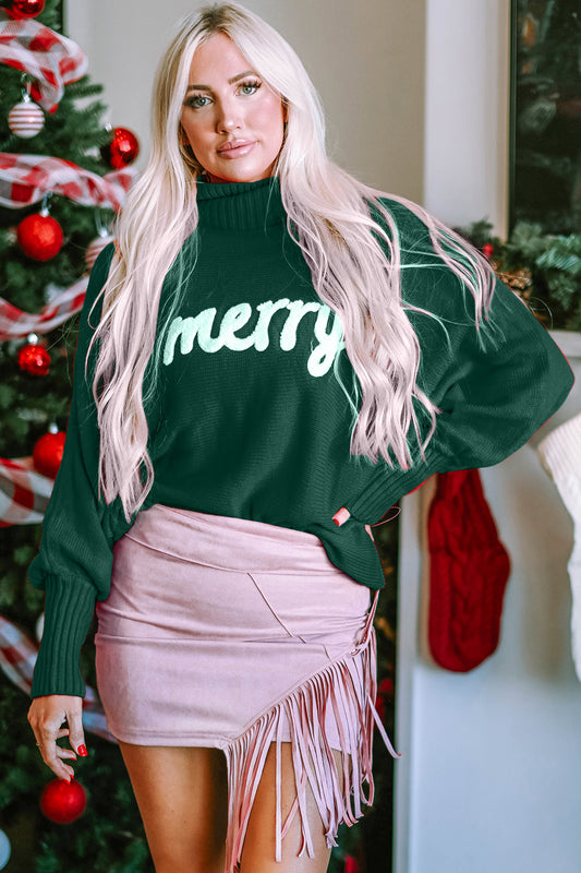 Merry! Turtleneck Long Sleeve Sweater