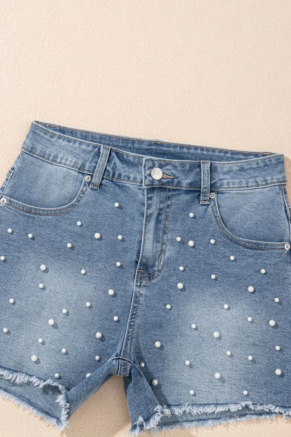 Denim and Pearls Shorts