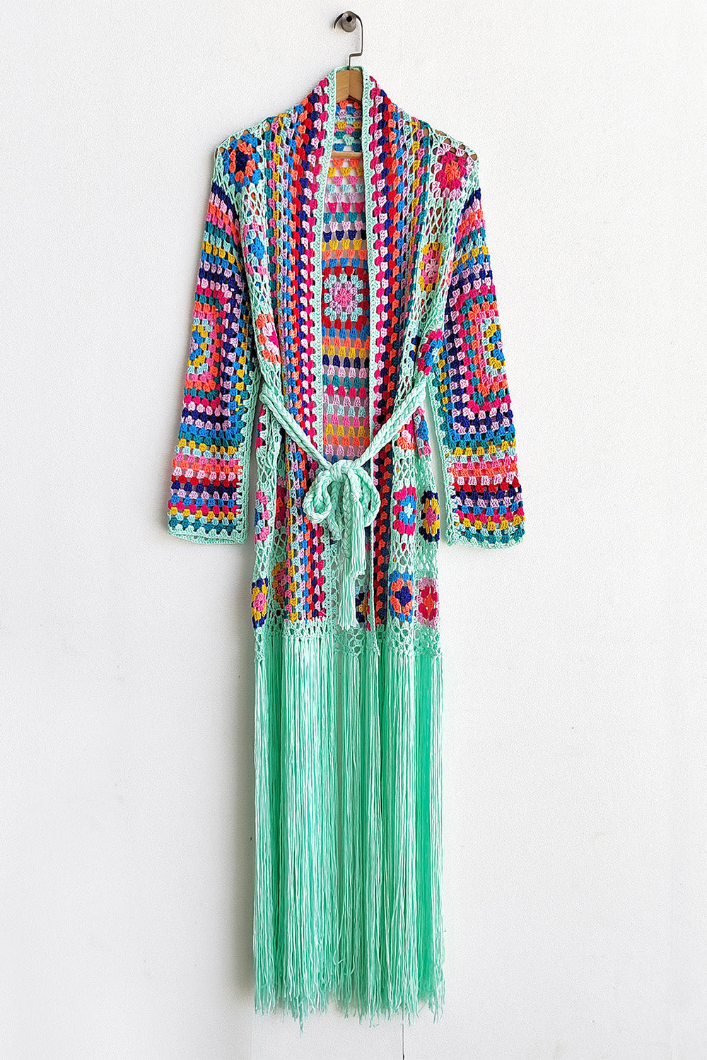 Boho Fringe Crochet Maxie Cardigan