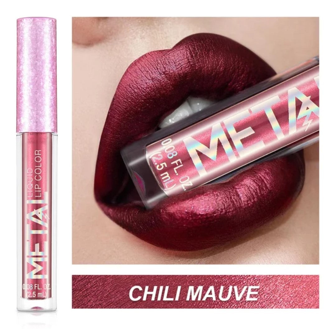 Matte Glitter Liquid Lip Gloss By Metal