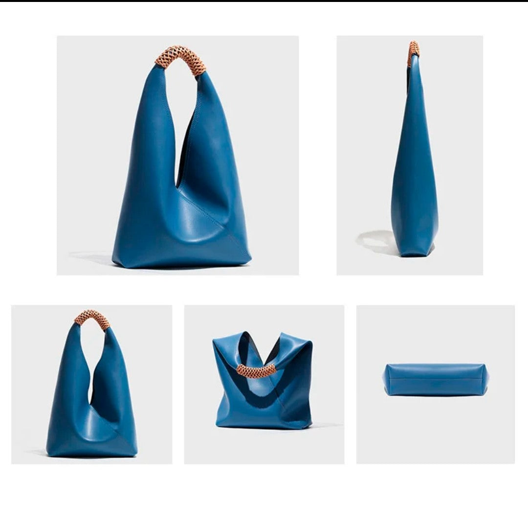 Unik's Leather Hobo Handbag