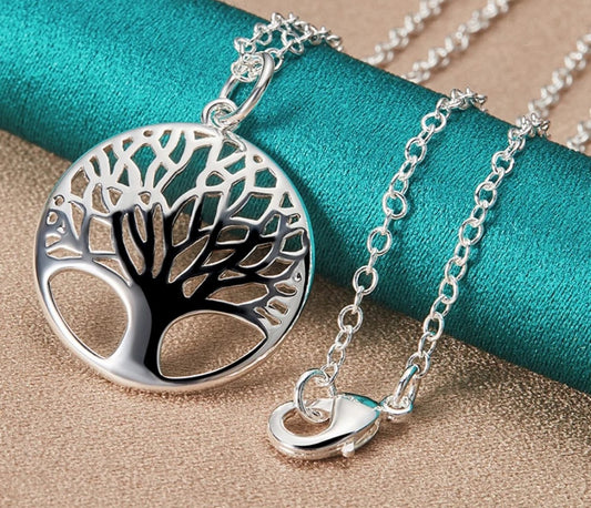 Silver Tree of Life Pendant Necklace