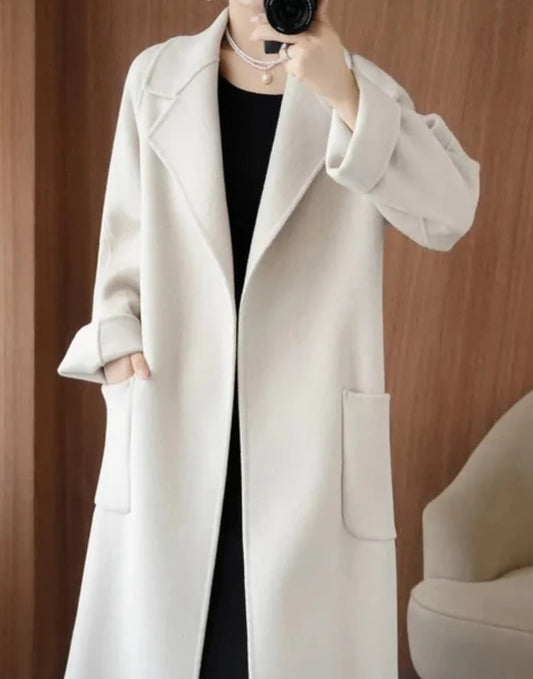 Cashmere Double Sided  Belted Overcoat