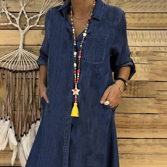 Women's Denim One-piece Dress