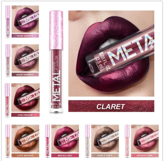 Matte Glitter Liquid Lip Gloss By Metal
