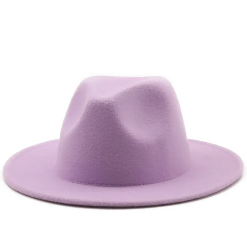 Women's Retro Solid Color Fedora