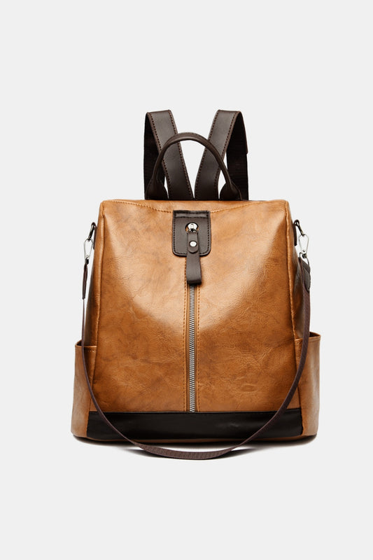 You Got The Look Faux Leather Backpack