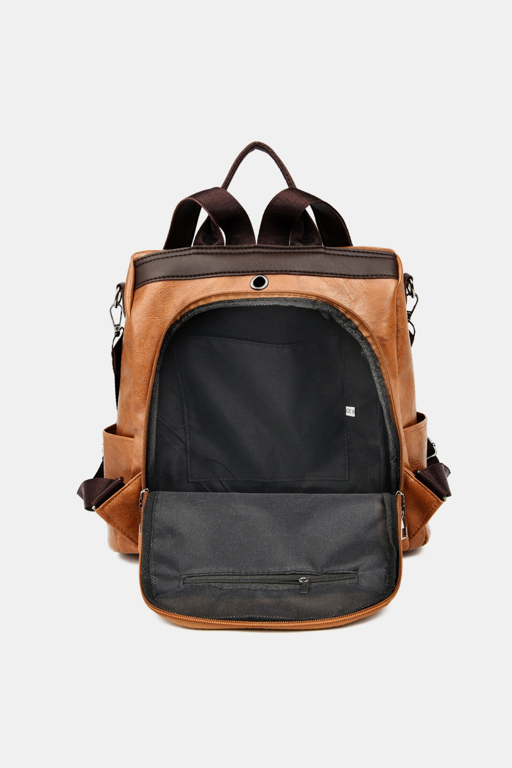 You Got The Look Faux Leather Backpack