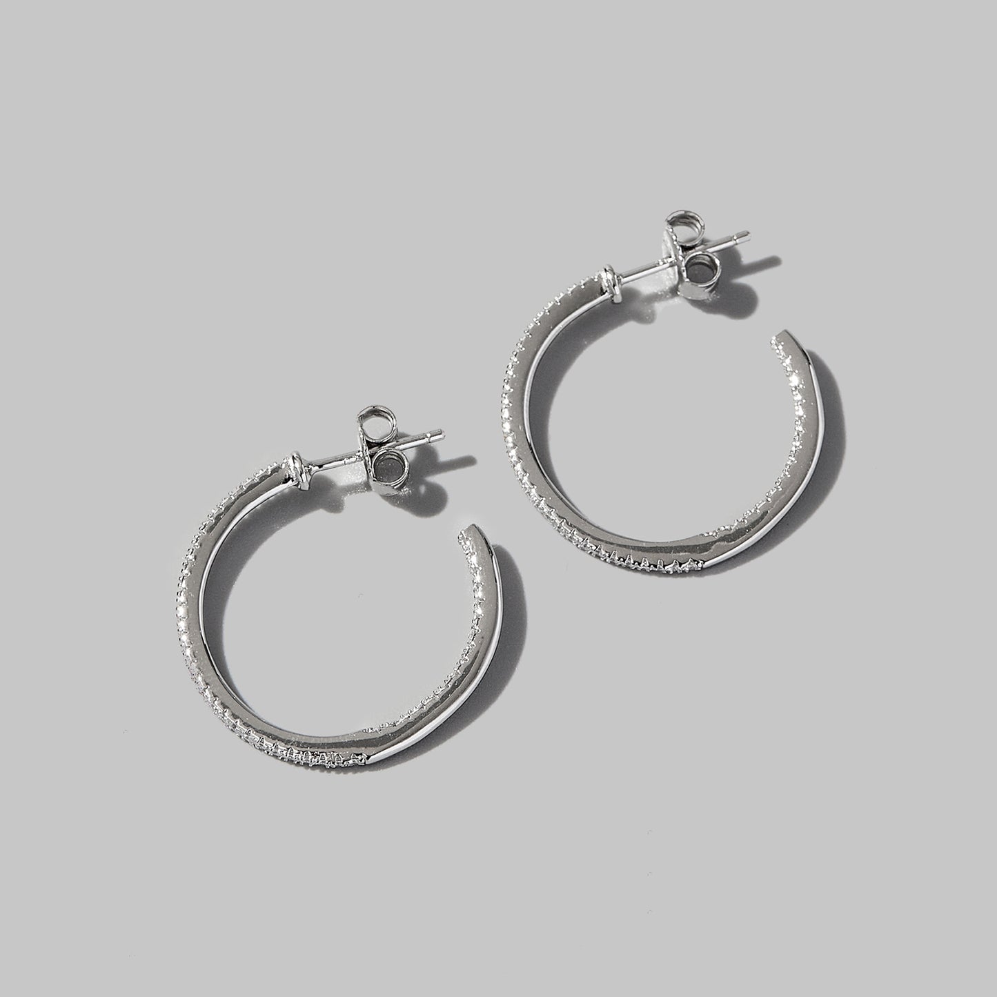 Zeta's Zircon C-Hoop Earrings