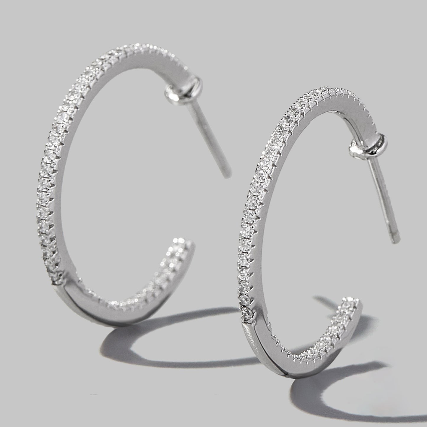 Zeta's Zircon C-Hoop Earrings