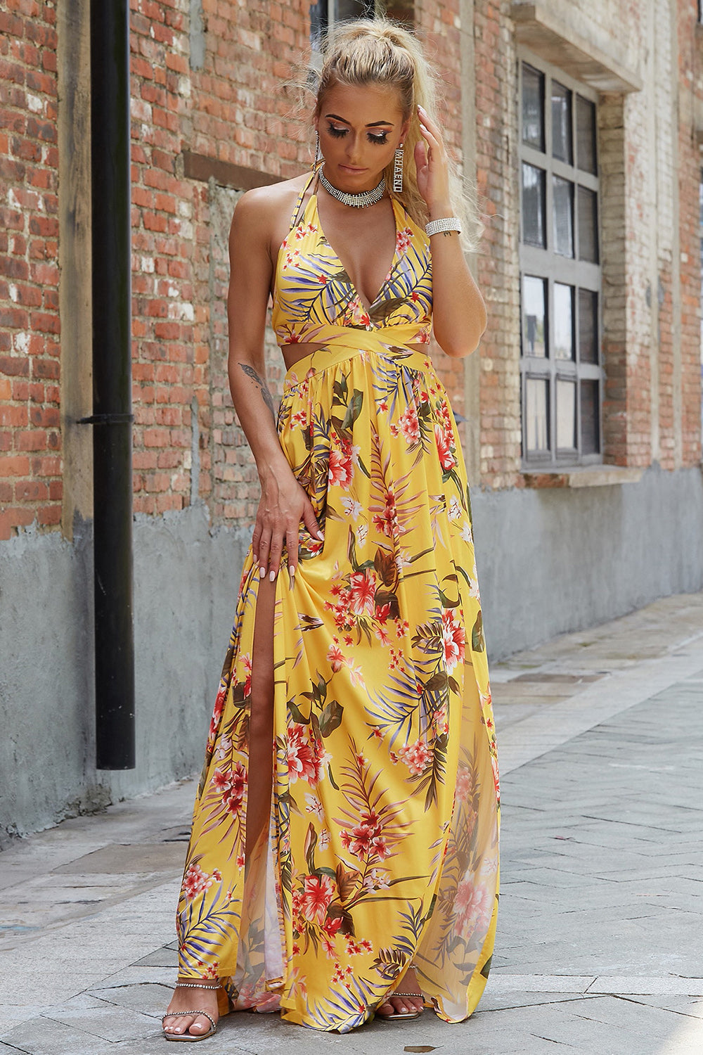 Banana Tree Halter Dress