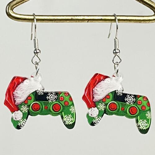 Christmas Geometric Shape Acrylic Dangle Earrings