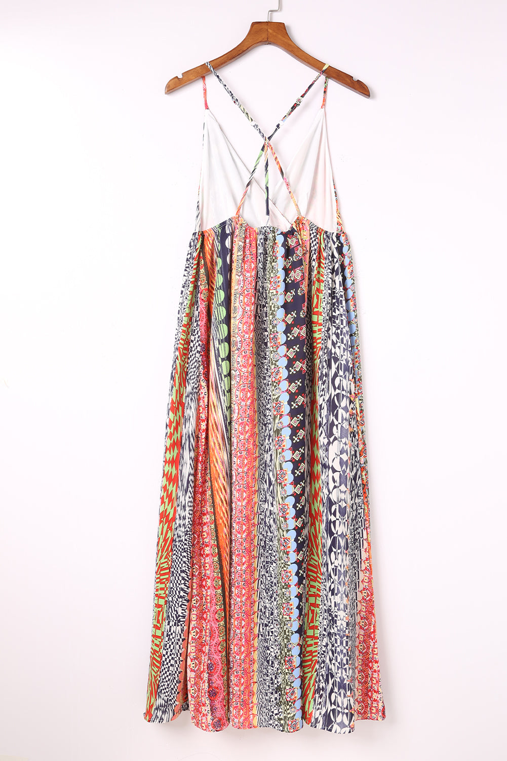 Colorful Surplice Spaghetti Strap Sundress