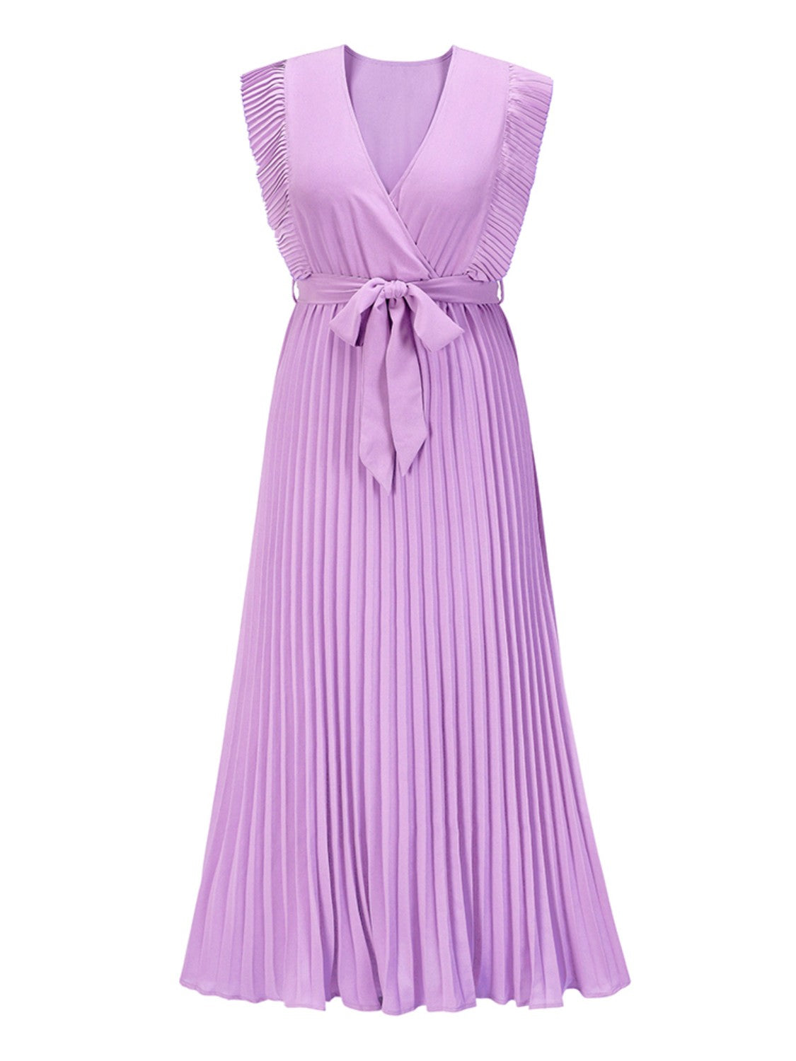 Alice's Cap Sleeve Pleated Dress