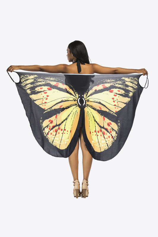 Women's Butterfly Spaghetti Strap Cover Up