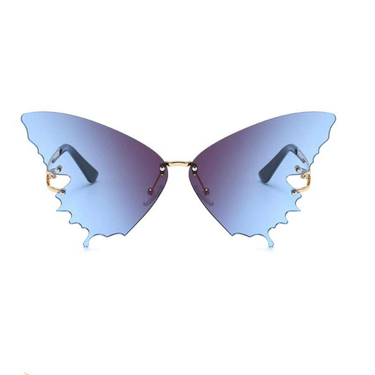 Butterfly Shape Design Frameless Gradient Color Sunglasses