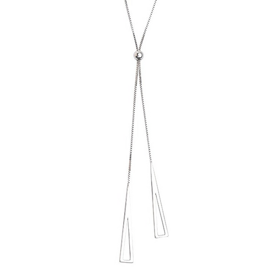 Exquisite Geometric Triangle Adjustable Clavicle Chain Necklace
