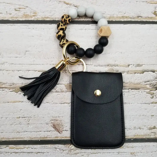 Tassel Card Case Bracelet Keychain